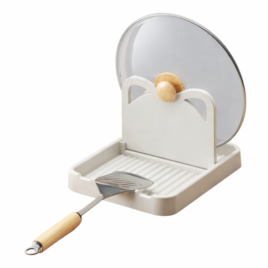 Support 2-en-1 pour couvercles & ustensiles