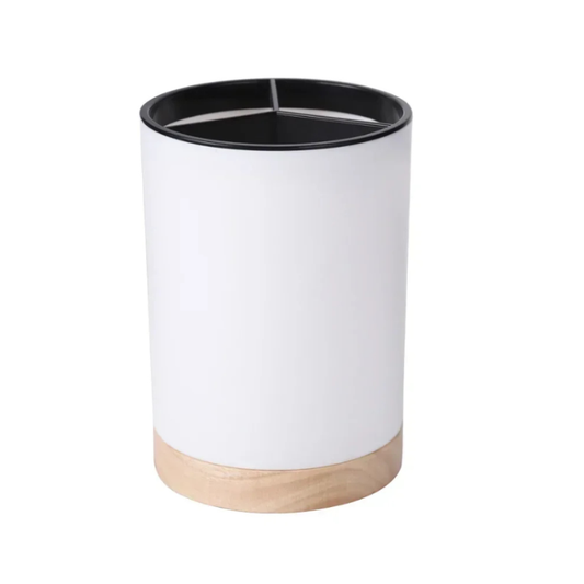 Pot à Ustensiles Compartimenté avec Base Égouttoir